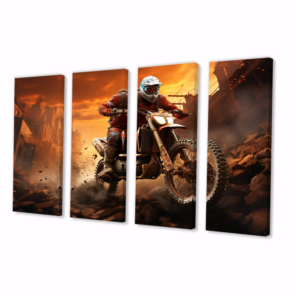 Trent Austin Design® Orange And Black Dirt Bike Rider III Motorcycle